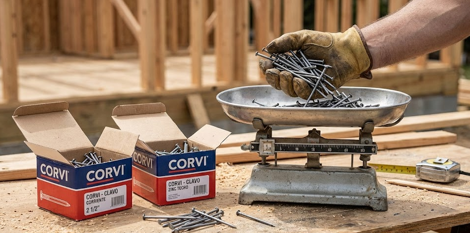 ¿Cuántos clavos trae una libra? Guía de rendimiento para su presupuesto